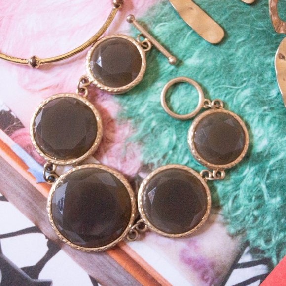 Green/grey vintage bracelet - PLEASE COMMENT BEFORE BUYING - Picture 5 of 5